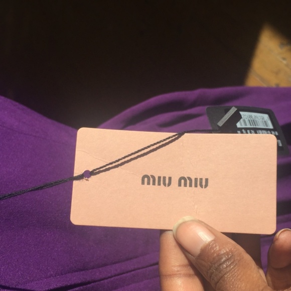 Purple Miu Miu mini dress - Picture 6 of 7